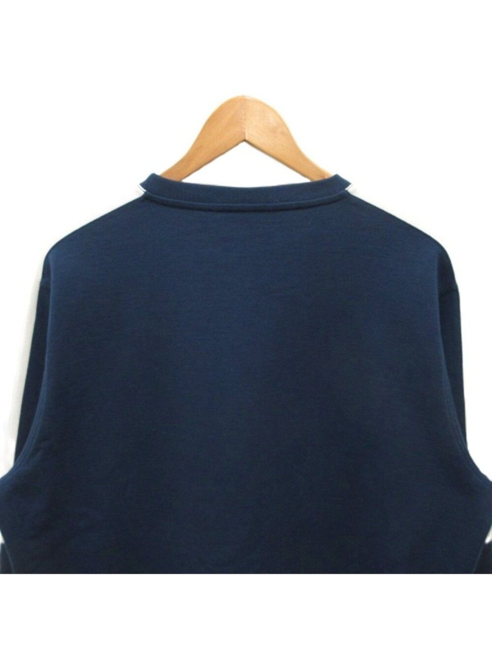 Hermes Run Arm Line Sweatshirt Logo Cotton XL Navy White - Picture 4 of 7